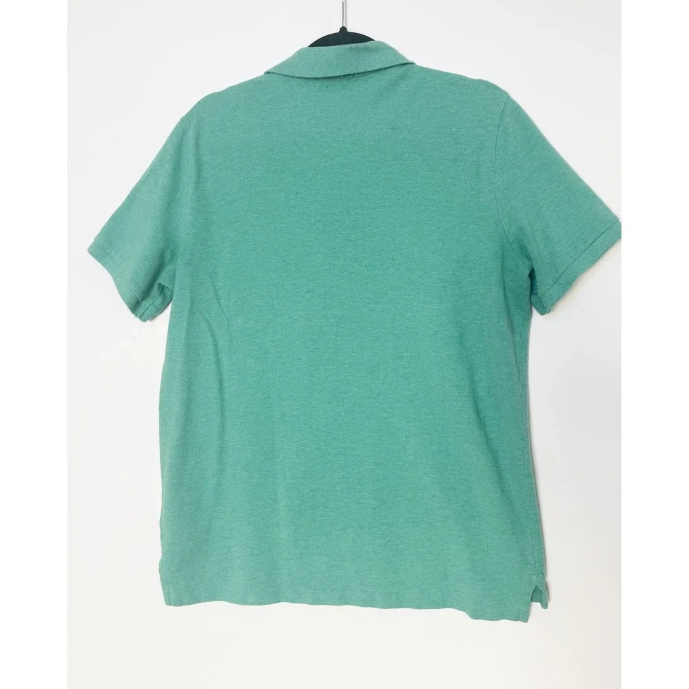 New Polo Ralph Lauren Men Classic Fit Mint Green Polo Shirt Pink Logo Size M